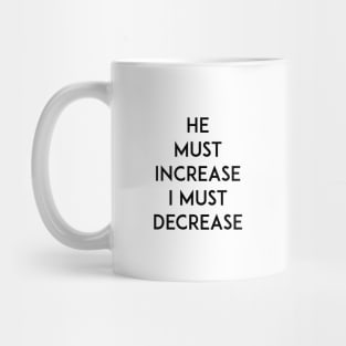 He Must Increase Mug